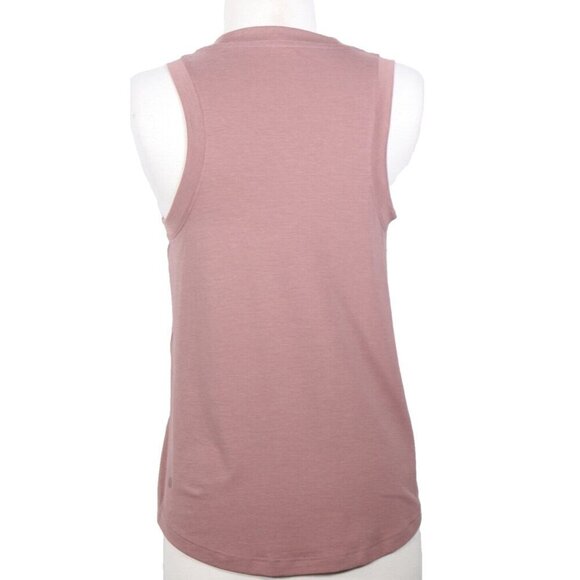 Lululemon Women's Small Pink Twilight Rose Cotton-Blend Logo Training Tank Top - Picture 10 of 10